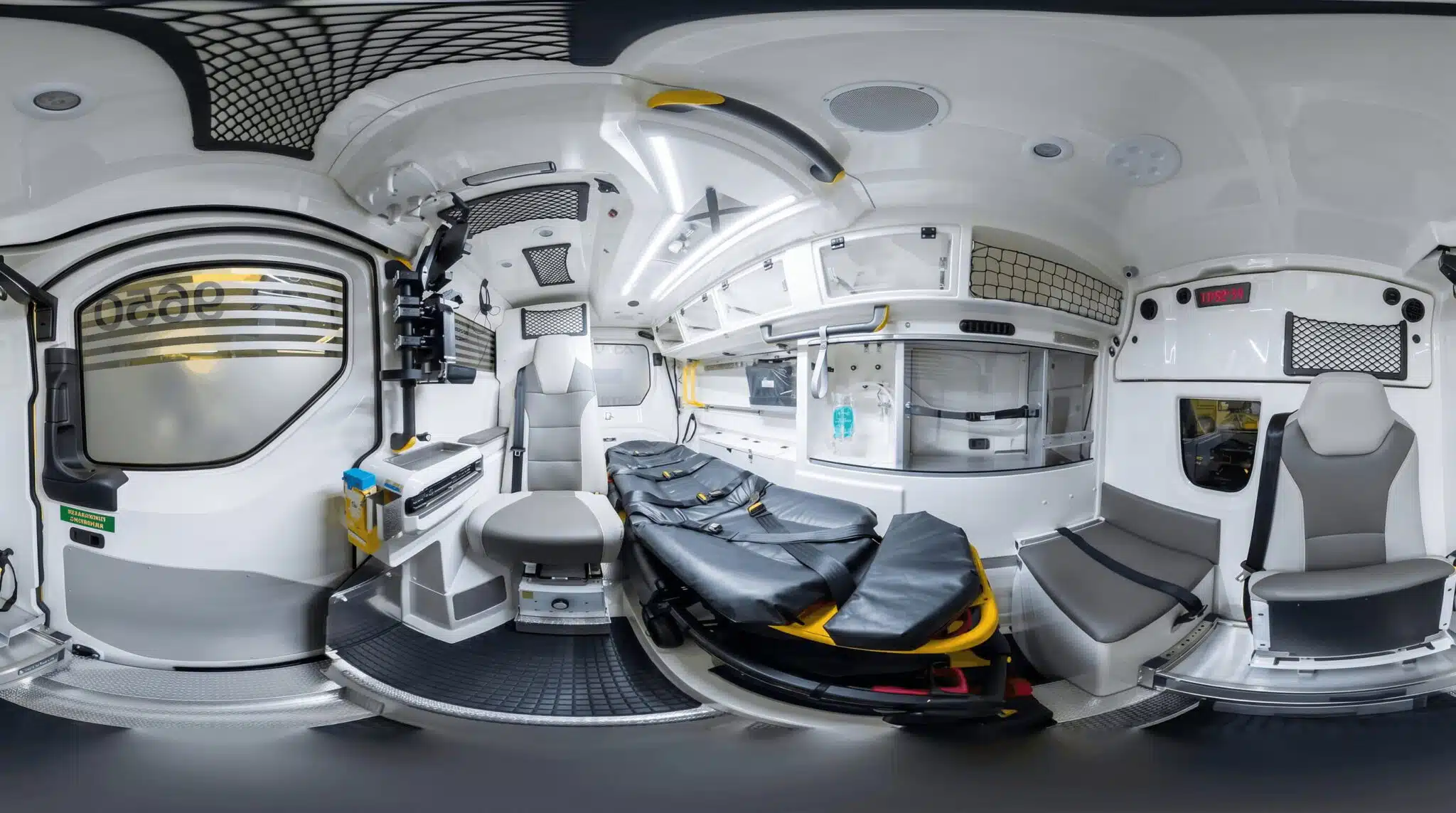 Sjukhus bil insida 360